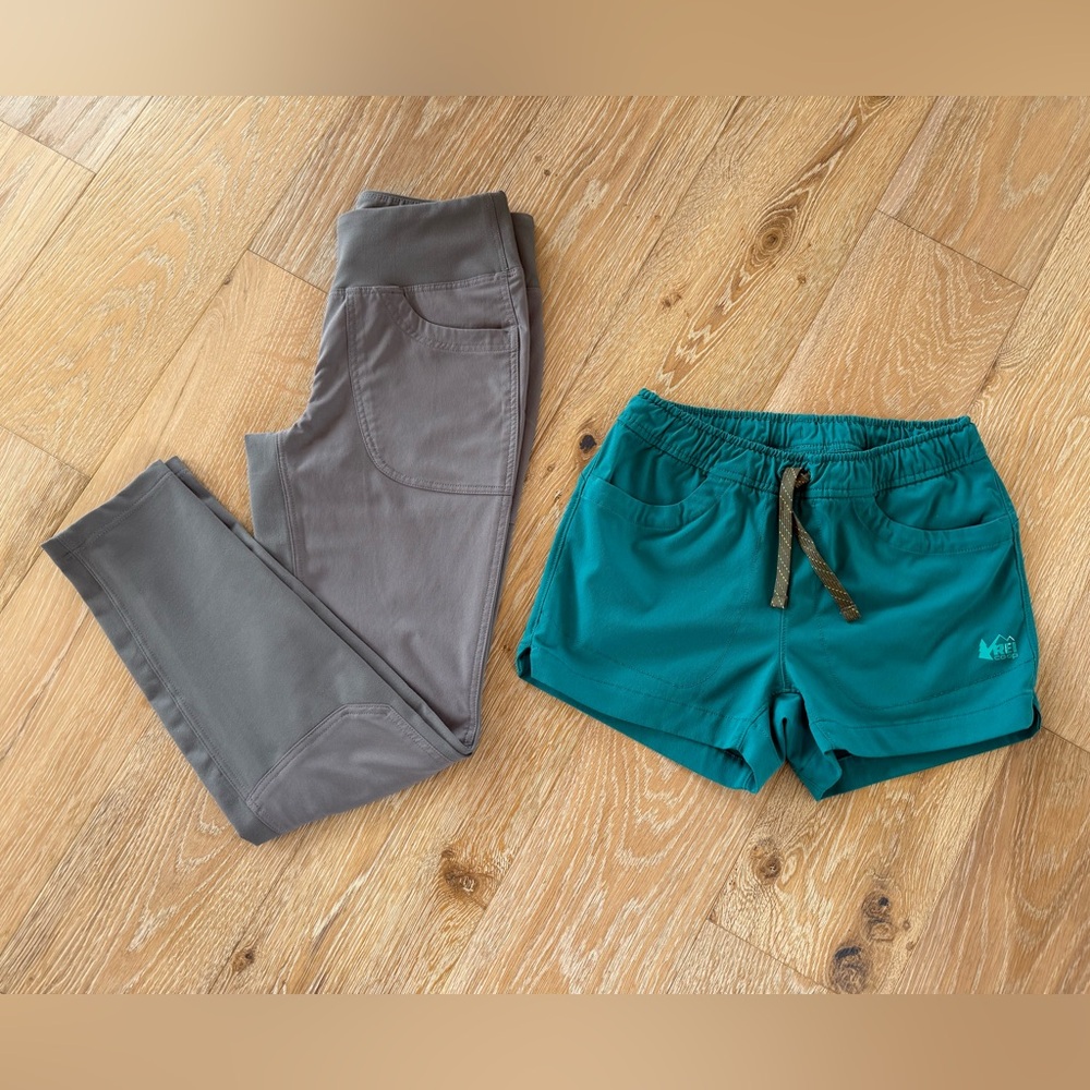 REI Kids Active Trail Shorts and Hiking Pants, Size M 10-12